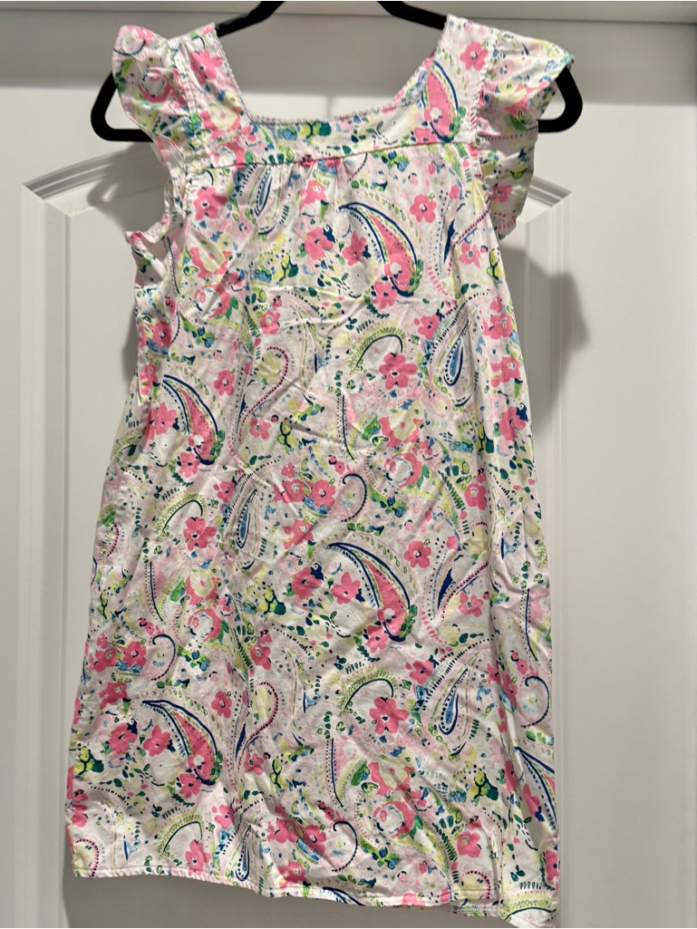 Crown & Ivy Kids Dress Girls Size 10 Floral Paisley Flutter Sleeve Spring Dress